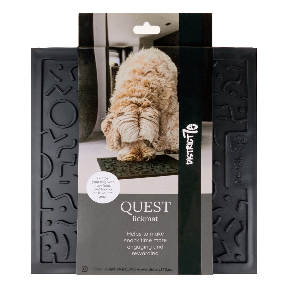 District 70 Quest Likmat Voor Honden Donkergrijs