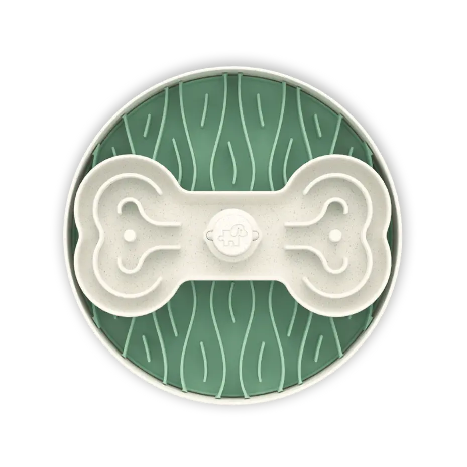 Pet Future Puzzle Feeder Slow Feeder Voerpuzzel Wit Groen