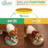 Pet Future Puzzle Feeder Slow Feeder Voerpuzzel Wit Groen