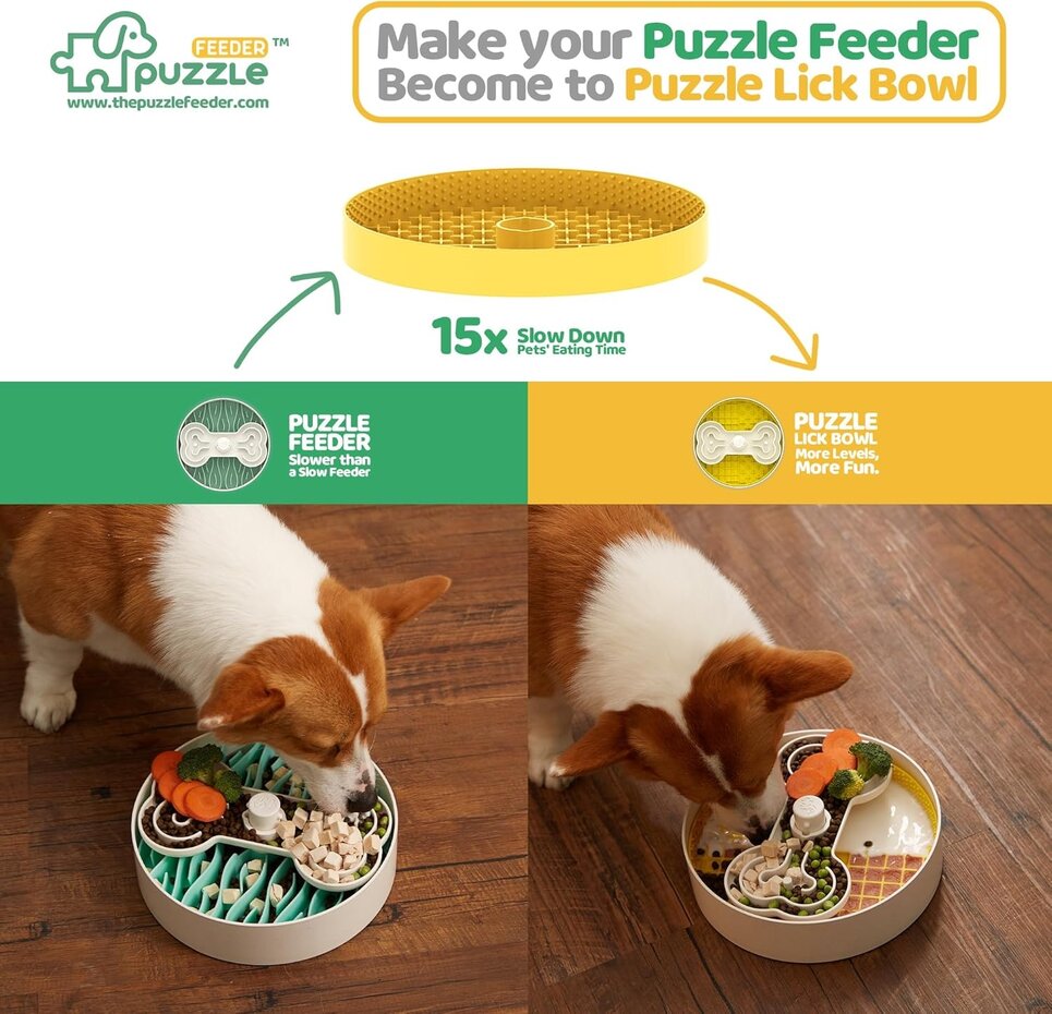Pet Future Puzzle Feeder Slow Feeder Voerpuzzel Wit Groen