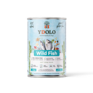YDOLO Wet Food Fish Blik natvoer met de smaak wild fish, speciaal samengesteld voor honden. Rijk aan hoogwaardig vlees en natuurlijke ingrediënten voor een smakelijke en voedzame maaltijd.