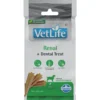 Farmina Vet Life Renal Dental hondensnacks voor middelgrote tot grote honden – ondersteunt nierfunctie én gebitsverzorging met spirulina en glucosamine.