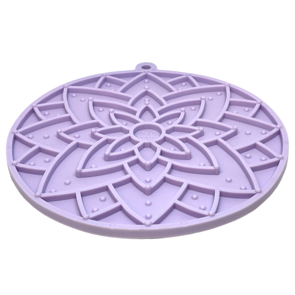 Sodapup Lickmat Lotus with Suction Cups – Licht Paars
