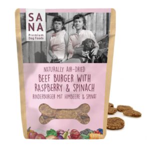 SANADOG Runderburgers met Frambozen en Spinazie 100